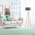 Alfombra a medida Loft Liso Verde ambiente | Atticgo