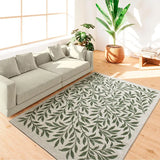 Alfombra con motivos florales de salón Lua 3103 Verde Atticgo