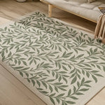 Alfombra con motivos florales salón Lua 3103 Verde Atticgo