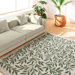 Alfombra con motivos florales salón Lua 3103 Verde Atticgo
