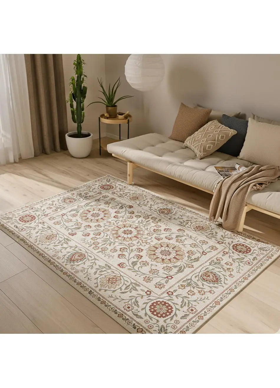 Alfombra clásica con motivos florales salón Lua 3104 Multicolor Atticgo