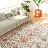 Alfombra clásica con motivos florales salón Lua 3104 Multicolor Atticgo