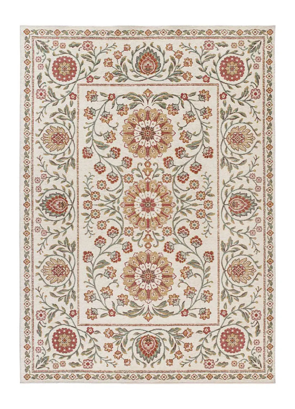 Alfombra clásica con motivos florales Lua 3104 Multicolor Atticgo