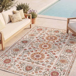 Alfombra de exterior clásica con motivos florales Lua 3104 Multicolor Atticgo
