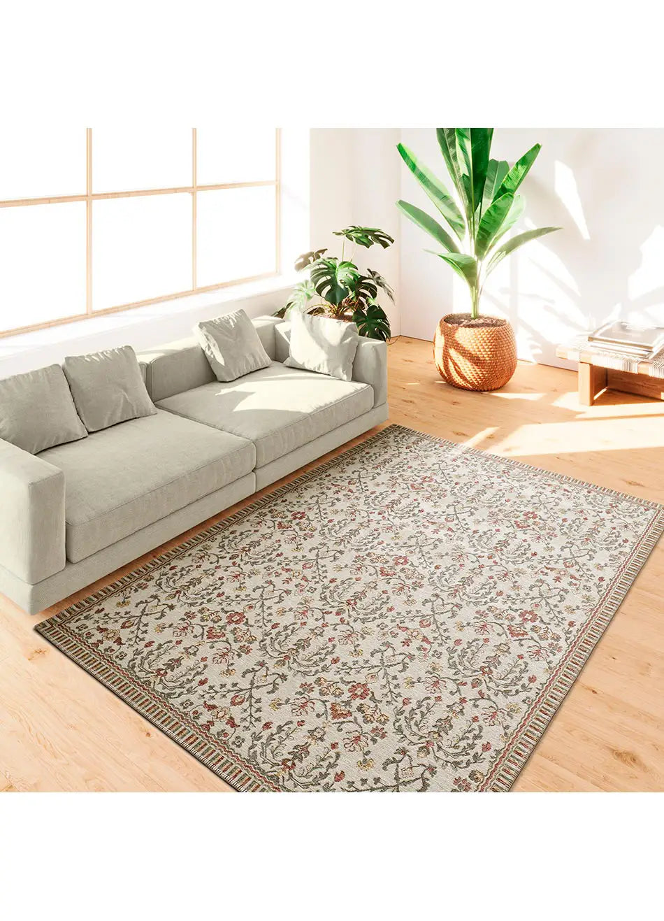 Alfombra clásica salón con motivos ornamentales Lua 3109 Multicolor Atticgo