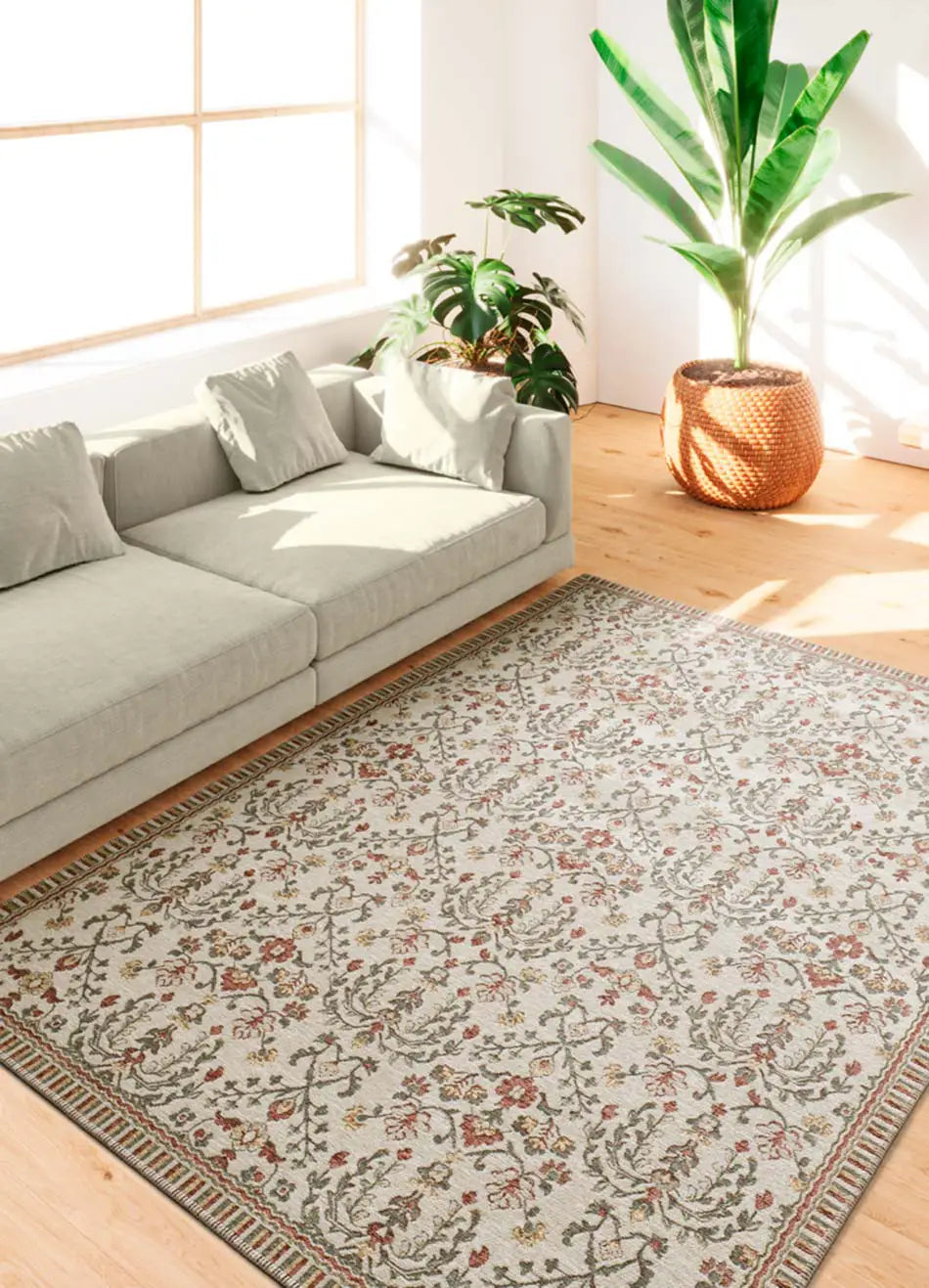 Alfombra clásica salón con motivos ornamentales Lua 3109 Multicolor Atticgo