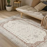 Alfombra vintage salón efecto desgastado Lua 3111 Plata Atticgo