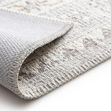 Alfombra vintage detalle efecto desgastado Lua 3111 Plata Atticgo
