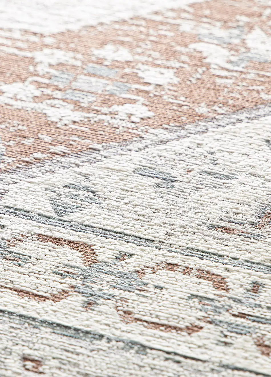 Alfombra vintage efecto desgastado Lua 3111 Plata Atticgo Zoom