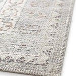 Alfombra vintage esquina efecto desgastado Lua 3111 Plata Atticgo