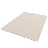 Alfombra lavable para salón tejido en bucle Lumen Blanca | Atticgo