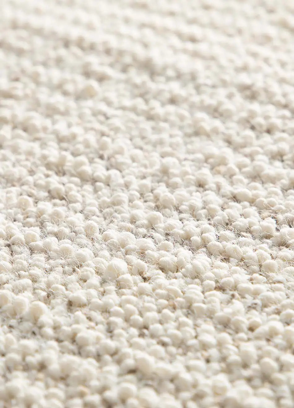 Alfombra lavable tejido en bucle Lumen Blanca zoom | Atticgo