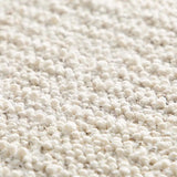 Alfombra lavable tejido en bucle Lumen Blanca zoom | Atticgo