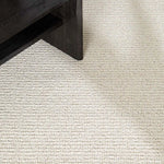 Alfombra lavable tejido en bucle Lumen Blanca detalle | Atticgo