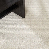 Alfombra lavable tejido en bucle Lumen Blanca detalle | Atticgo