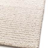 Alfombra lavable tejido en bucle Lumen Blanca esquina | Atticgo