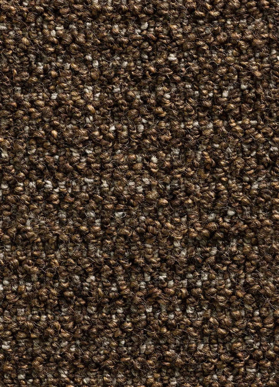 Alfombra lavable tejido en bucle Lumen Marrón textura | Atticgo