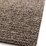 Alfombra lavable tejido en bucle Lumen Marrón esquina | Atticgo