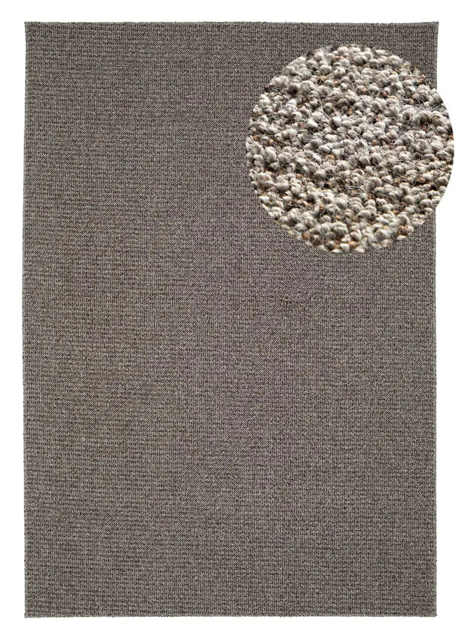 Alfombra lavable tejido en bucle Lumen Gris | Atticgo