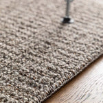 Alfombra lavable tejido en bucle Lumen Gris detalle | Atticgo