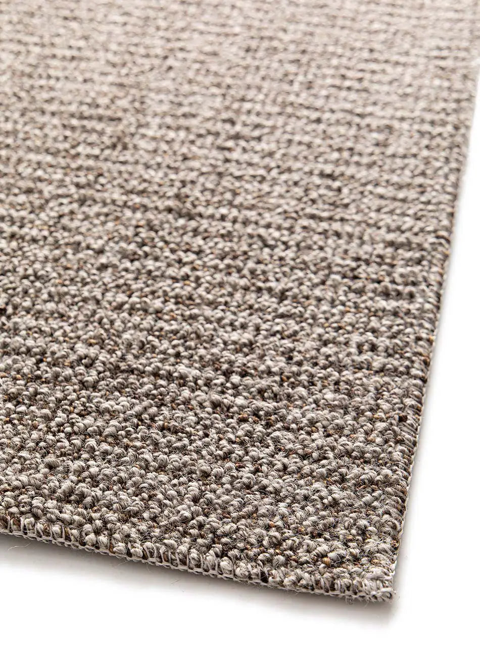 Alfombra lavable tejido en bucle Lumen Gris esquina | Atticgo