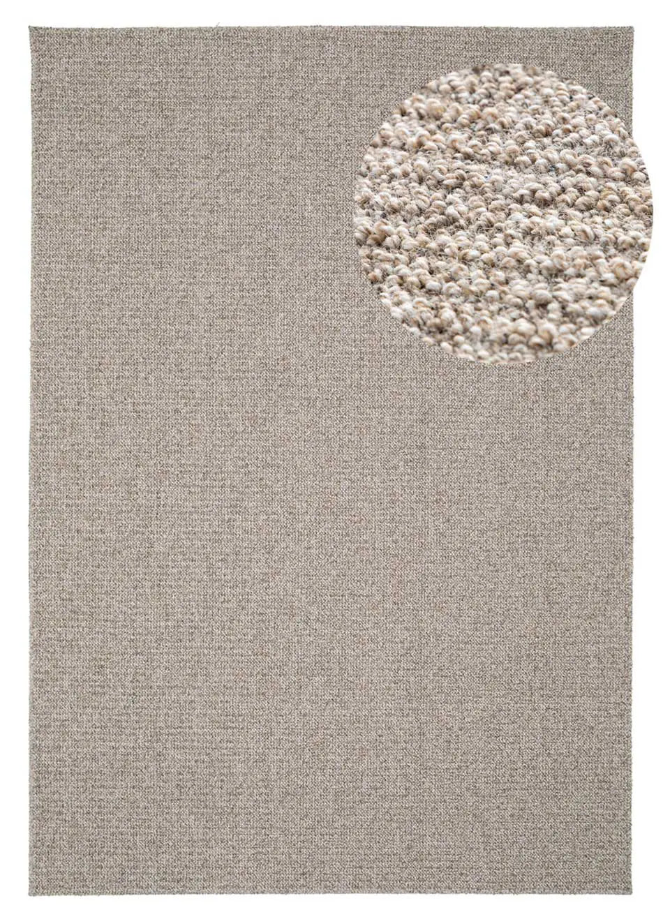 Alfombra lavable tejido en bucle Lumen Crema | Atticgo