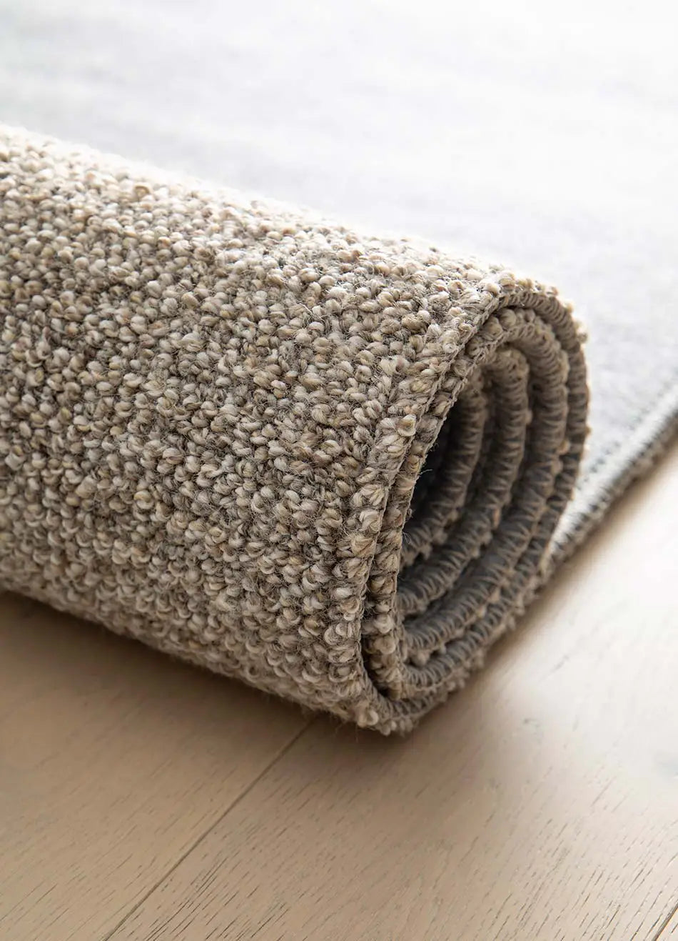Alfombra lavable tejido en bucle Lumen Crema detalle | Atticgo