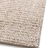 Alfombra lavable tejido en bucle Lumen Crema esquina detalle | Atticgo