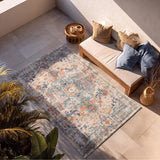 Alfombra vintage para exterior Luna 20157 Multicolor Atticgo