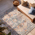 Alfombra vintage para exterior Luna 20157 Multi Atticgo