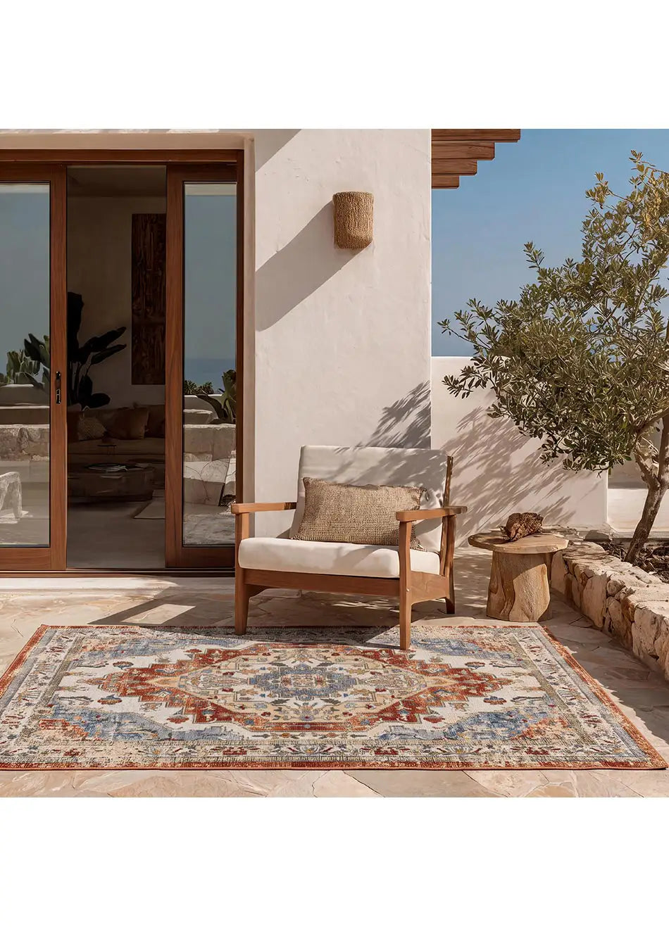 Alfombra vintage de exterior Luna 54552 Caldera Atticgo