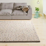 Alfombra shaggy salón crema con puntos multicolor Lush Dottie Atticgo