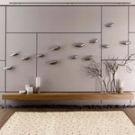 Alfombra shaggy salón crema con puntos multicolor Lush Dottie Atticgo