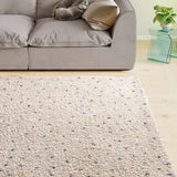 Alfombra shaggy salón crema con puntos multicolor Lush Dottie Atticgo