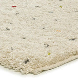 Alfombra shaggy esquina crema con puntos multicolor Lush Dottie Atticgo