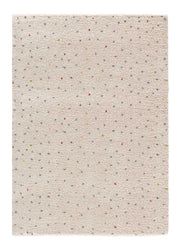 Alfombra shaggy crema con puntos multicolor Lush Dottie Atticgo