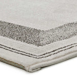 Alfombra esquina moderna Marco 16582 Blanco y Negro Atticgo