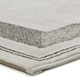 Alfombra esquina moderna Marco 16582 Blanco y Negro Atticgo