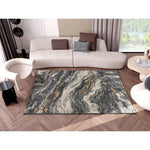 Alfombra ambiente efecto Mármol 12309 Gris Atticgo