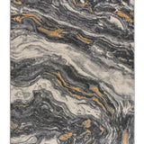 Alfombra efecto Mármol 12309 Gris Atticgo