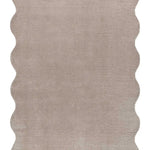 Alfombra lavable con borde ondulado piedra Mellow Atticgo