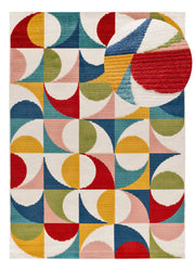 Atticgo Alfombra geométrica con relieve de exterior-interior Mila 23524 Multicolor lupa