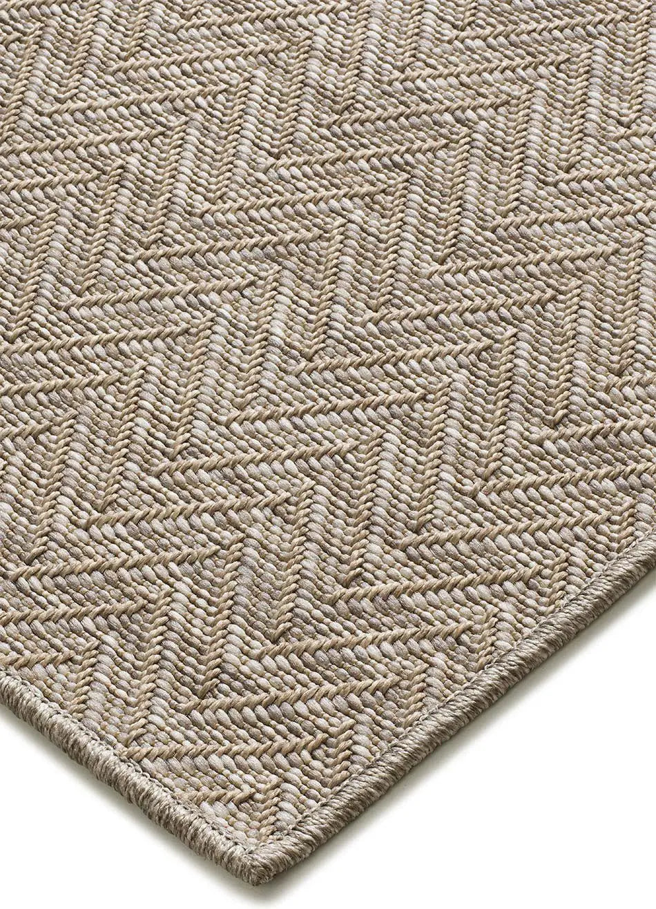 Alfombra a medida  de exterior  Mira 6204 Beige esquina | Atticgo