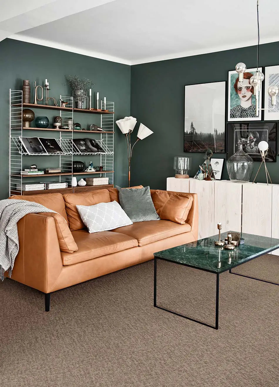 Alfombra a medida Miriade Liso Visón ambiente | Atticgo