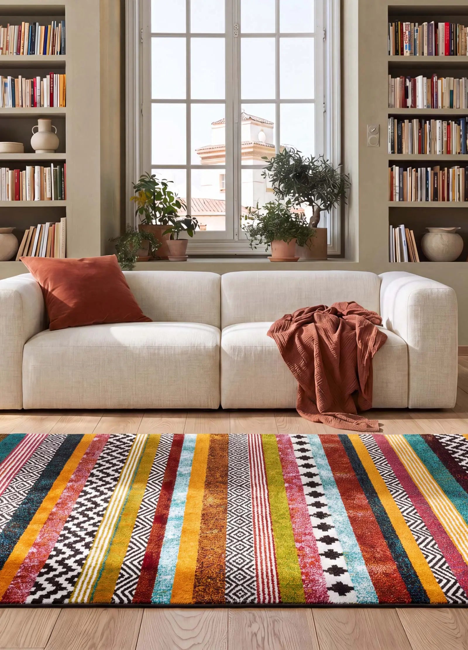 Alfombra étnica Moar 16229 Multicolor Atticgo