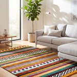 Alfombra étnica salón Moar 16229 Multicolor Atticgo
