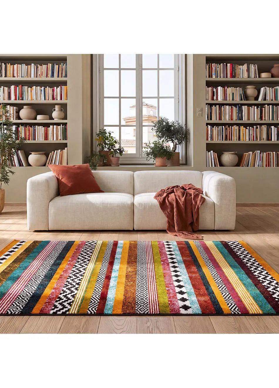 Alfombra étnica Moar 16229 Multicolor Atticgo