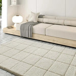 Alfombra shaggy en Blanco Molier 8787 Ambiente Atticgo