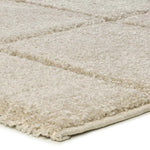 Alfombra shaggy en Blanco Molier 8787 Macro Atticgo