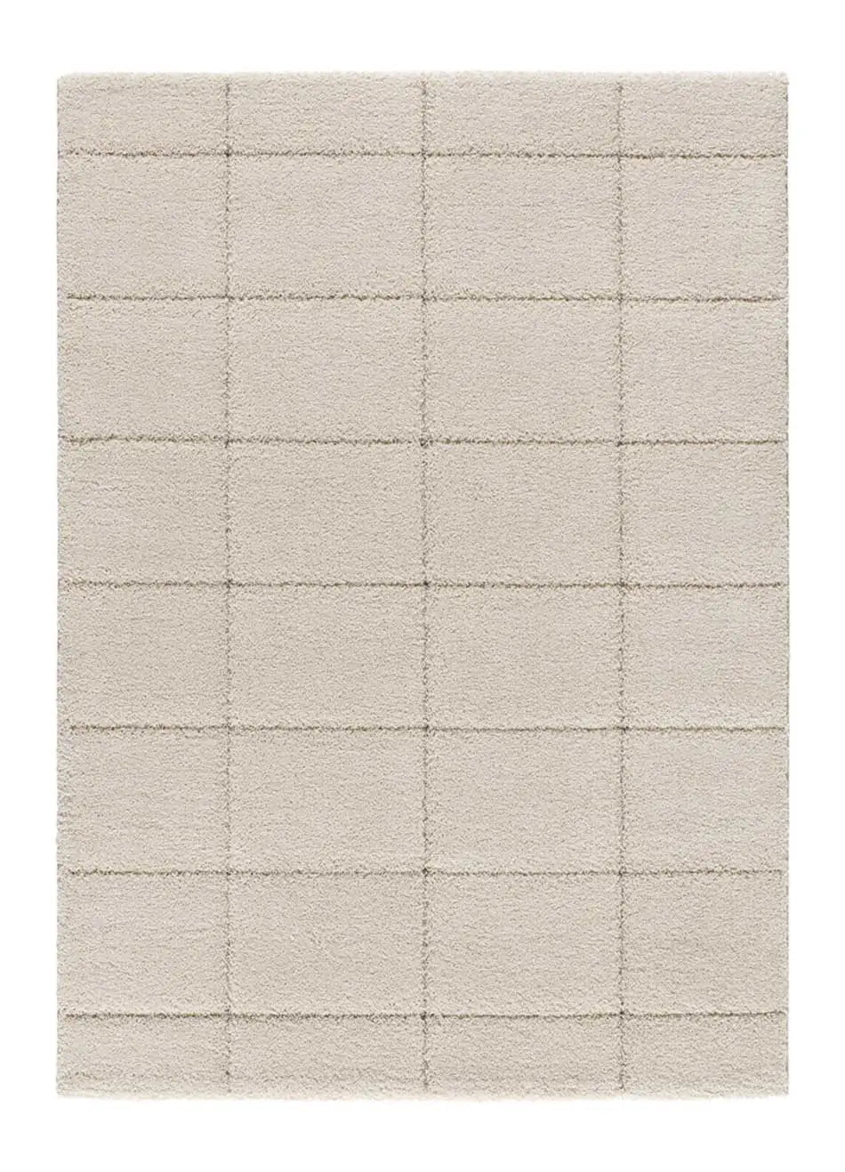 Alfombra salón shaggy en Blanco Molier 8787 Atticgo